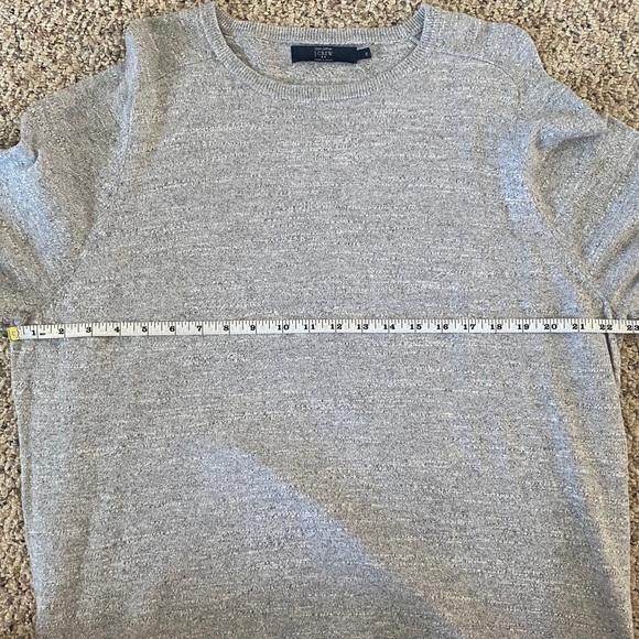 J. Crew Men's Light Gray Crewneck Sweater Dadcore - Picture 4 of 5